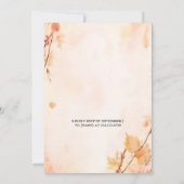 今ファームピンクブルー秋ガールパンプキンジェンダーリビール 招待状 (裏面)