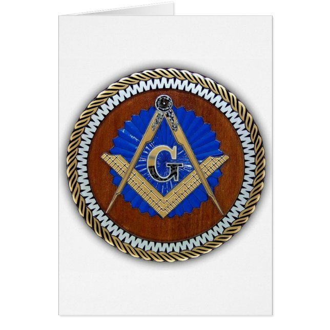 今フリーメーソン会員の陰謀の正方形及びコンパス (正面)