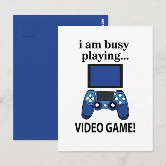 今プレイ中のビデオゲーム ポストカード (正面/裏面)