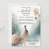 今ユーカリプスレーストゥルダスティブルーブライダルシャワー 招待状 (正面)