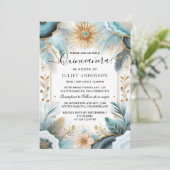 今ランプアイボリーアイススカイ金ゴールドライトブルーキンセアニェラ 招待状 (スタンド正面)