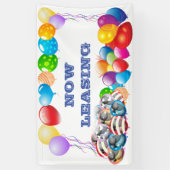 今リースカスタムビニールバナー3' x 5'バナー 横断幕 (縦)