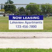 今リースブルー&ホワイトアパートメントコミュニティ名 横断幕 (インサイチュ)