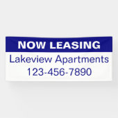 今リースブルー&ホワイトアパートメントコミュニティ名 横断幕 (横)