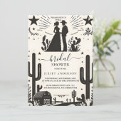 今ロデオレトロホース素朴ウェスタンブライダルシャワー 招待状 (スタンド正面)