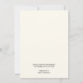 今ロデオレトロホース素朴ウェスタンブライダルシャワー 招待状 (裏面)