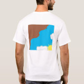 今不可能綴られたSHARMAはです Tシャツ (裏面)