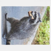 今与え日の私たちのパン フリースブランケット (正面(横))