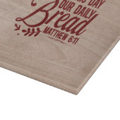 今与え日の私たちのパン・マタイ カッティングボード (角)