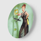 今何時だ?ピン留め ラージ壁時計 (傾斜)