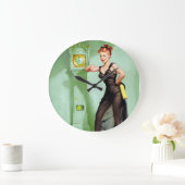 今何時だ?ピン留め ラージ壁時計 (ホーム)