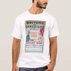 今入隊して下さいブリトン人およびカナダ人(US02108)を Tシャツ