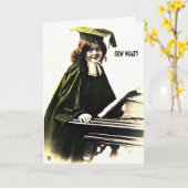 今卒業のお祝いどんな挨拶状 カード (黄色い花)