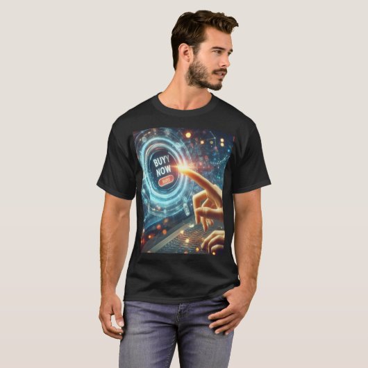 今単語を付けてノートPCを買使う人 Tシャツ (正面フル)