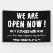 今営業のレストランショップ 横断幕 (横)