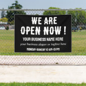 今営業のレストランショップ 横断幕 (インサイチュ)