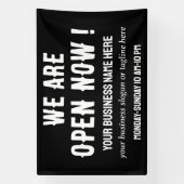 今営業のレストランショップ 横断幕 (縦)