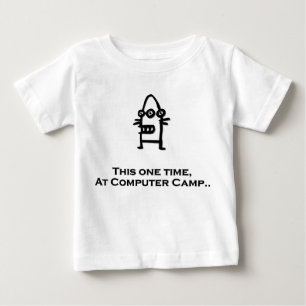 今回のコンピュータキャンプでの3眼ボット ベビーTシャツ