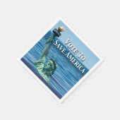 今回の選救択でアメリカに投票 スタンダードカクテルナプキン (角)