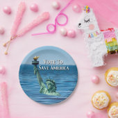 今回の選救択でアメリカに投票 ペーパープレート (パーティー)