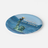 今回の選救択でアメリカに投票 ペーパープレート (アングル)