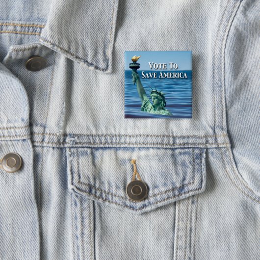 今回の選救択でアメリカに投票 缶バッジ (インサイチュ)