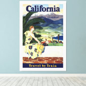 今夏のカリフォルニア キャンバスプリント (インサイチュ (ウッドフロア))