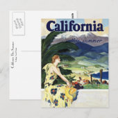 今夏のカリフォルニア ポストカード (正面/裏面)