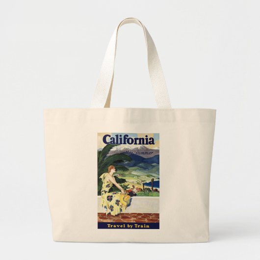 今夏のカリフォルニア ラージトートバッグ (正面)