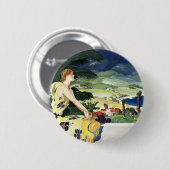 今夏のカリフォルニア 缶バッジ (正面&裏面)