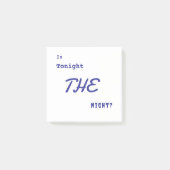 今夜おもしろいは ポストイット (正面)