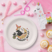 今夜かわいい魔女を飛ぶ ペーパープレート (パーティー)