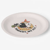 今夜かわいい魔女を飛ぶ ペーパープレート (アングル)