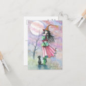 今夜のハロウィンポストカードの置き換え カード (正面/裏面インサイチュ)