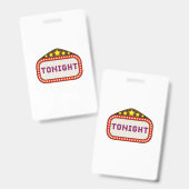 今夜の映画館マーキー バッジ (Front & Back)