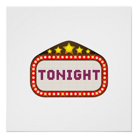 今夜の映画館マーキー ポスター (正面)