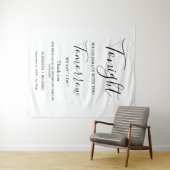 今夜の祝リハ結婚ーサルのディナー・サイン タペストリー (インサイチュ(横))