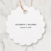 今夜の祝リハ結婚ーサルのディナー・サイン フェイバータグ (裏面)