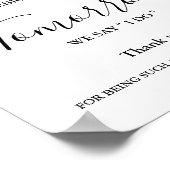 今夜の祝リハ結婚ーサルのディナー・サイン ポスター (角)