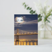 今夜はベイブリッジの上の月の出 ポストカード (スタンド正面)