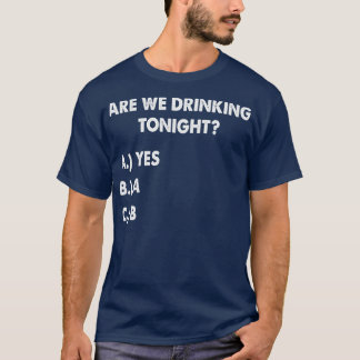今夜はワインを飲おもしろいんでる Tシャツ