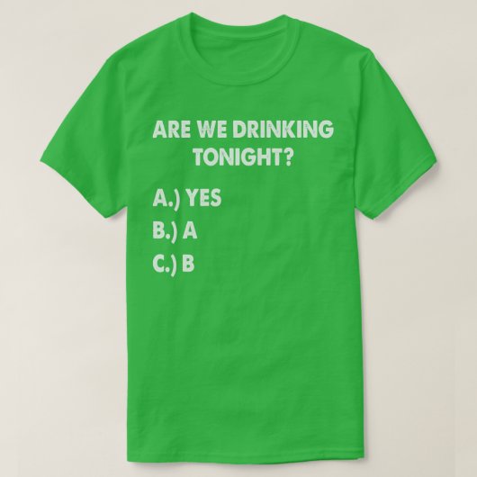 今夜はワインを飲おもしろいんでる Tシャツ (デザイン正面)
