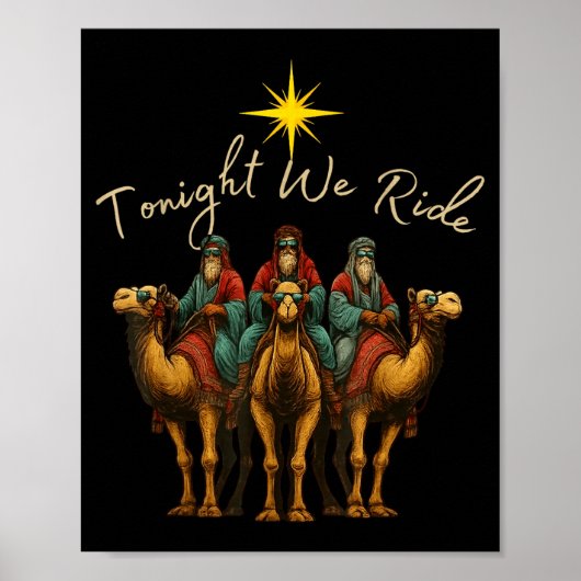 今夜は三賢者のクリスマス降誕の騎乗 ポスター (正面)