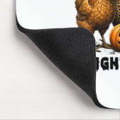 今夜は我々はハロウィンチキン秋農園動物を飛ぶ マウスパッド (コーナー)