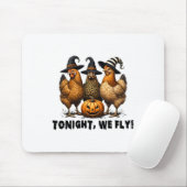 今夜は我々はハロウィンチキン秋農園動物を飛ぶ マウスパッド (マウス)