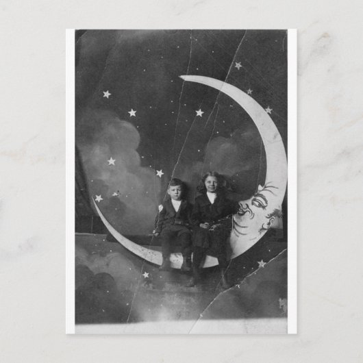 今夜は月の上だ！ ポストカード (正面)