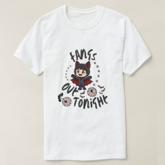 今夜は牙をむき出しに – ヴァンパイア・ハロウィン Tシャツ