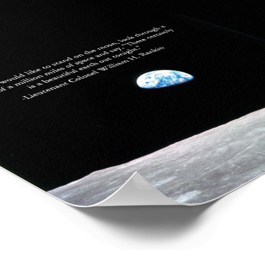 今夜は確かに美しい地球が出ている ポスター (角)