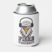 今夜は自由か？7月4日の愛国的なハゲワシ 缶クーラー (缶裏面)