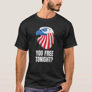 今夜は自由だ 愛国アメリカハクトウワシ 4th tシャツ
